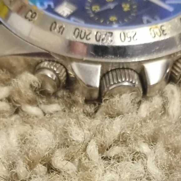 Michael Kors Blue and Silver Chronograph Watch Mens - Picture 5 of 5